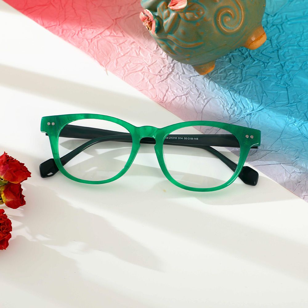 Hardy Gafas Cuadradas Verdes