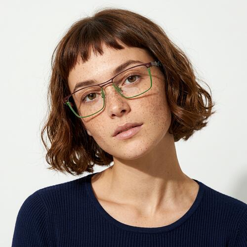 Ramsden Grüne Rechteckige Brille