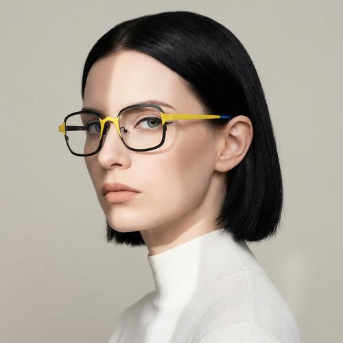 Afra Gafas Cuadradas Negras