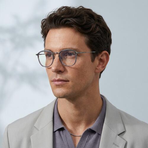 Dempsey Graue Quadratische Brille