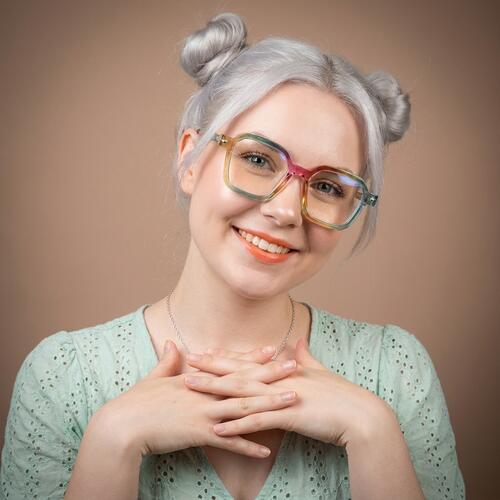 Murrow Mehrfarbige Quadratische Brille
