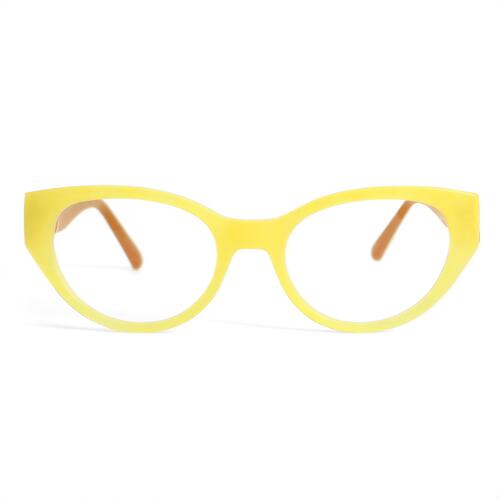Finn Gelbe Cat Eye Brille