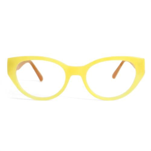 Finn Gelbe Cat Eye Brille