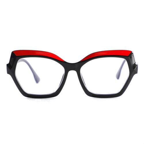 Quentin Schwarze Geometrische Brille