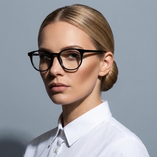 Lattimo Gafas Cuadradas Negras