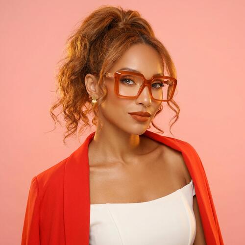 Boyce Orange Square Glasses