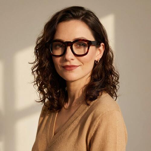 Mitchell Havanna Quadratische Brille