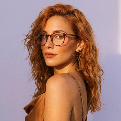 Joyce Tortoise Round Glasses