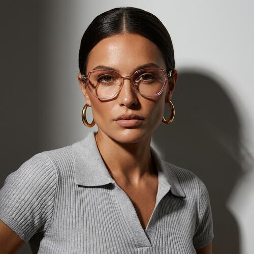 Bettina Pink Cat Eye Glasses