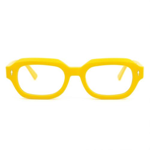 Hall Yellow Rectangle Glasses