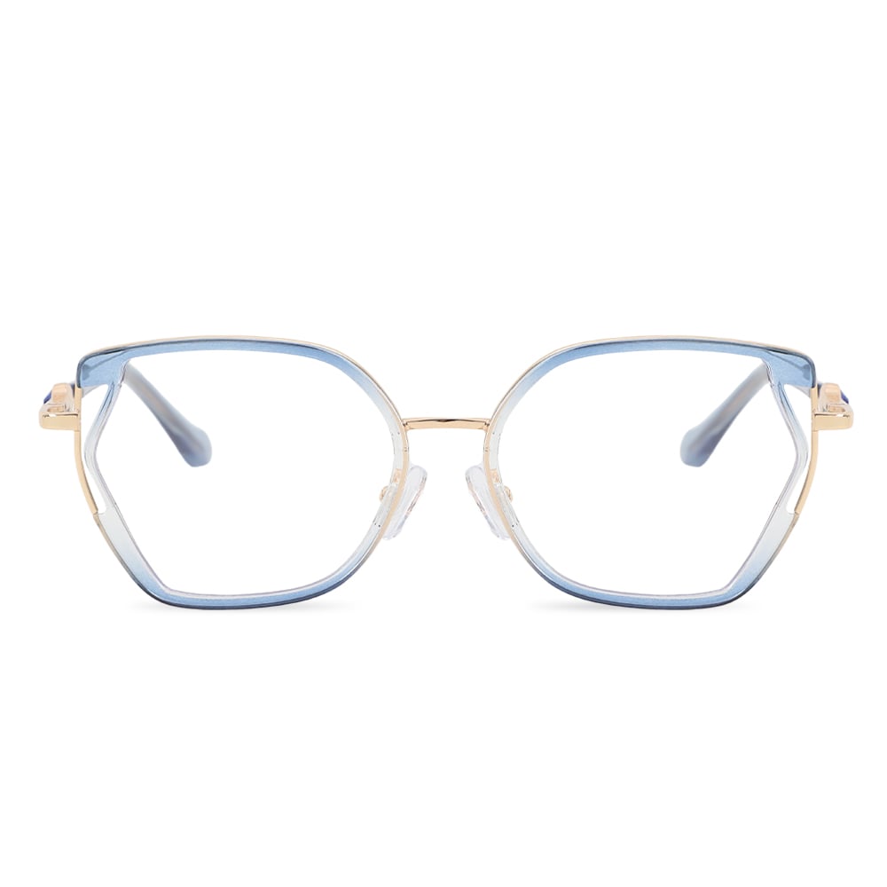Beatrix Blaue Quadratische Brille