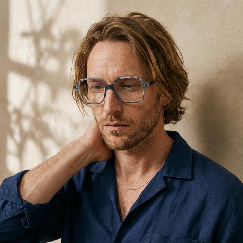 Egil Blue Square Glasses