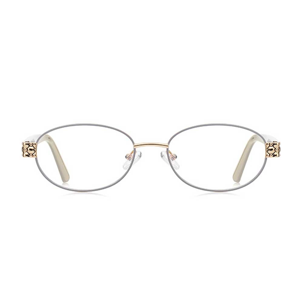 Scripps Graue Ovale Brille