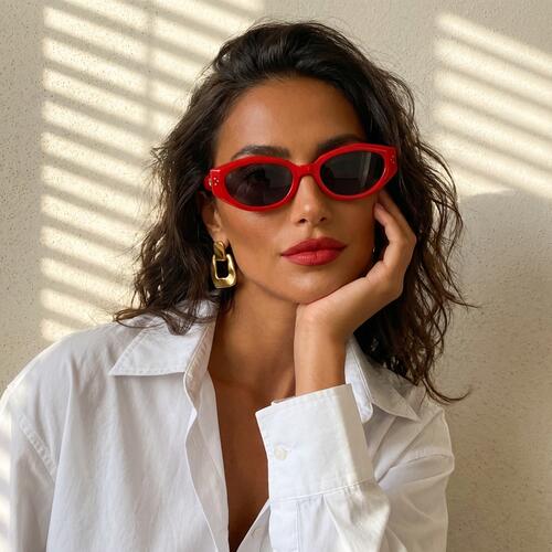 Charles Gafas de sol Ovaladas Rojas
