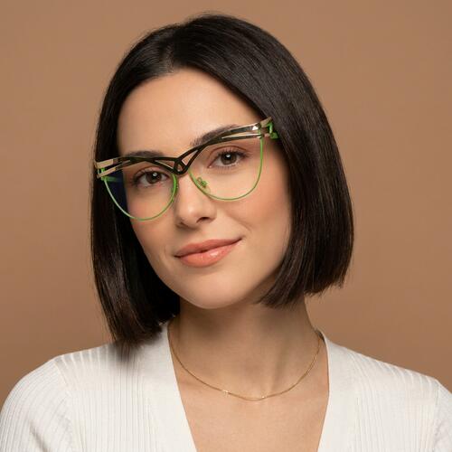 Regan Green Cat Eye Glasses