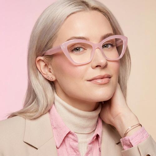 Belloc Pink Cat Eye Glasses