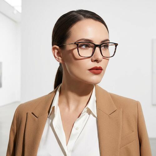 Abraham Gafas Rectangulares Carey