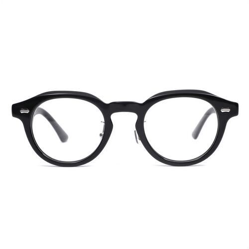 Mortin Black Round Glasses