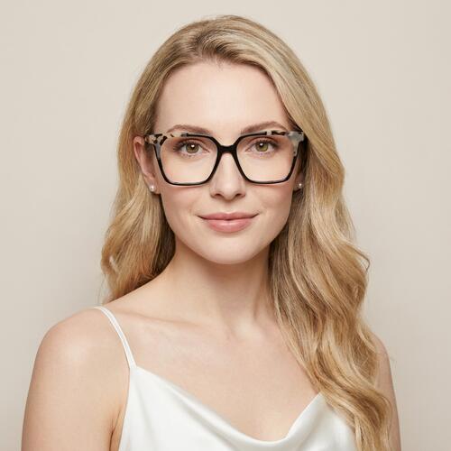 Elvis Black Square Glasses