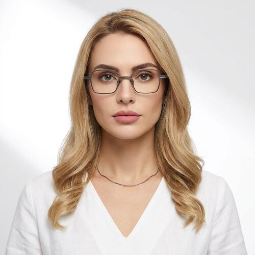 Puzzle Gray Geometric Glasses