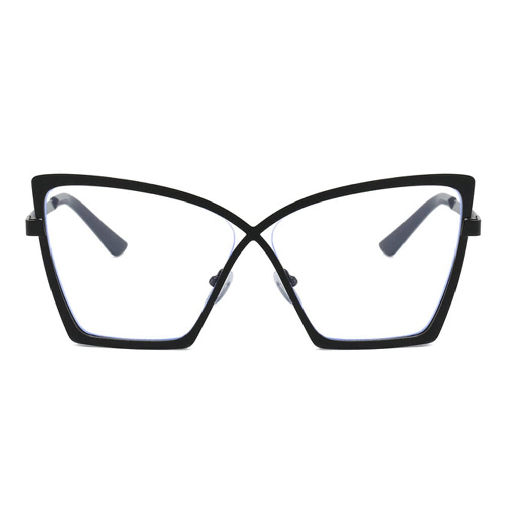 Johnny Schwarze Cat Eye Brille