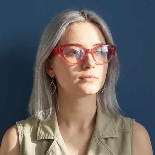 Finn Gafas Cat Eye Rojas