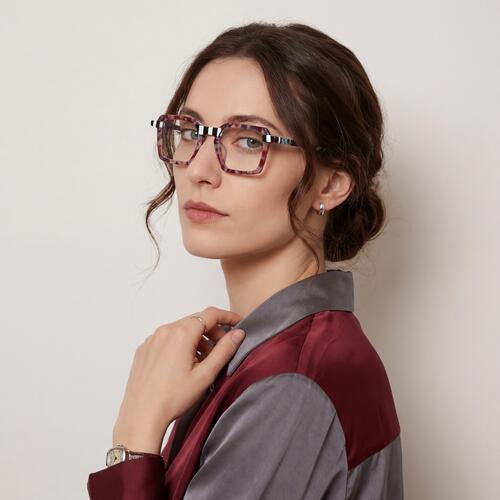 Chloe Brown Square Glasses