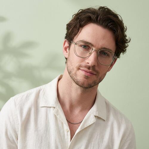 Hortense Gold Geometric Glasses