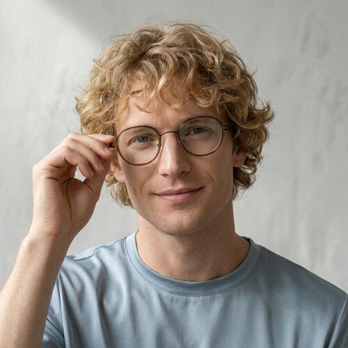 Collins Gafas Redondas Marrones