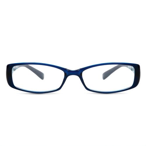 Pearl Blaue Rechteckige Brille