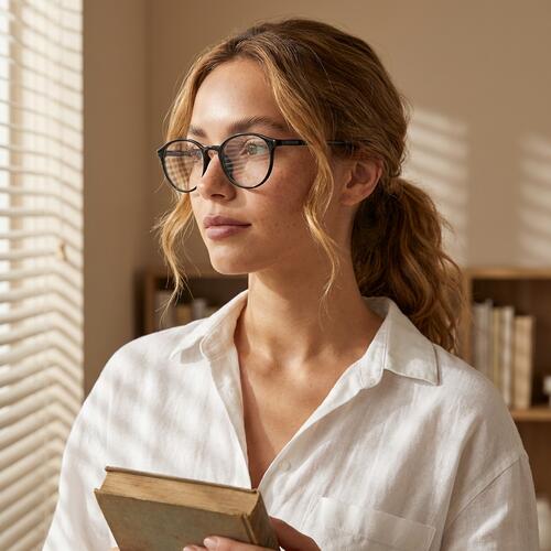 Jill Gafas Redondas Negras