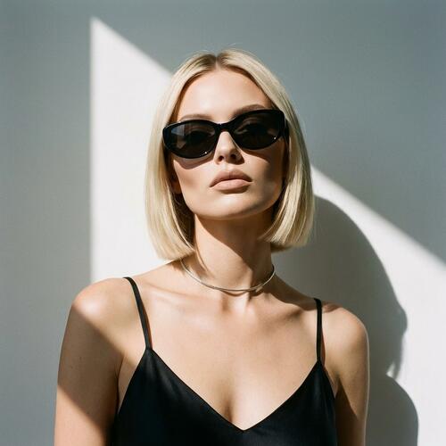 Myers Black Cat Eye Sunglasses