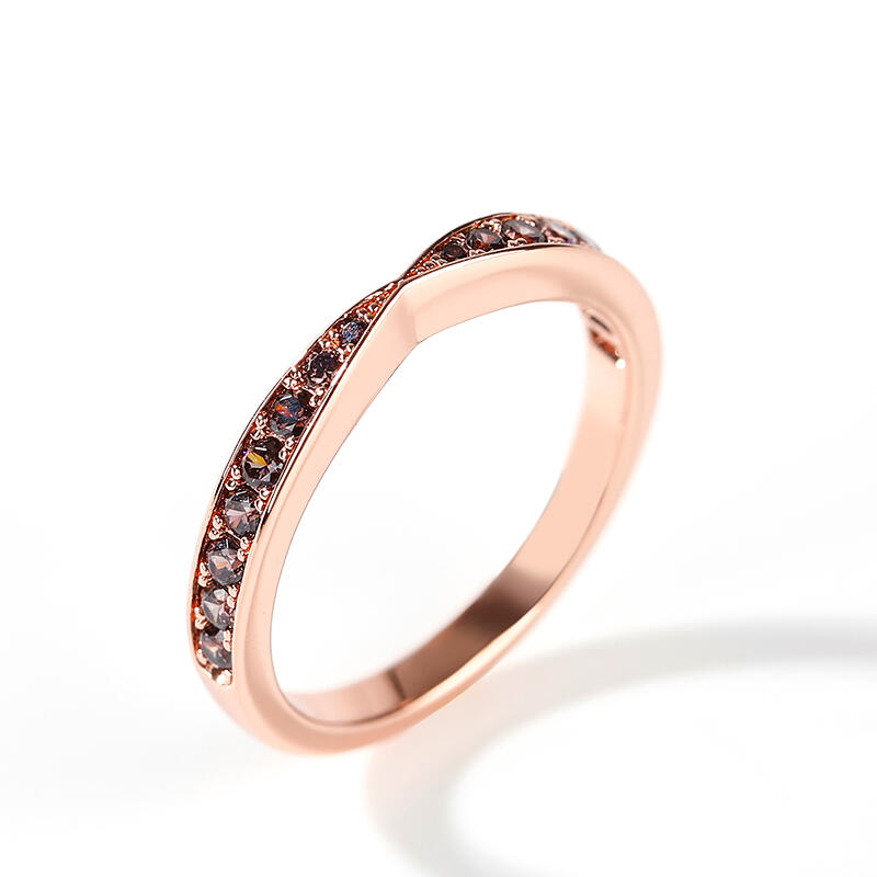 Jeulia Simple Design Round Cut Sterling Silver Women's Band