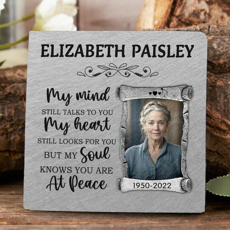 Personalized Memorial Stone Upload Image Memorial Gift for Family ...