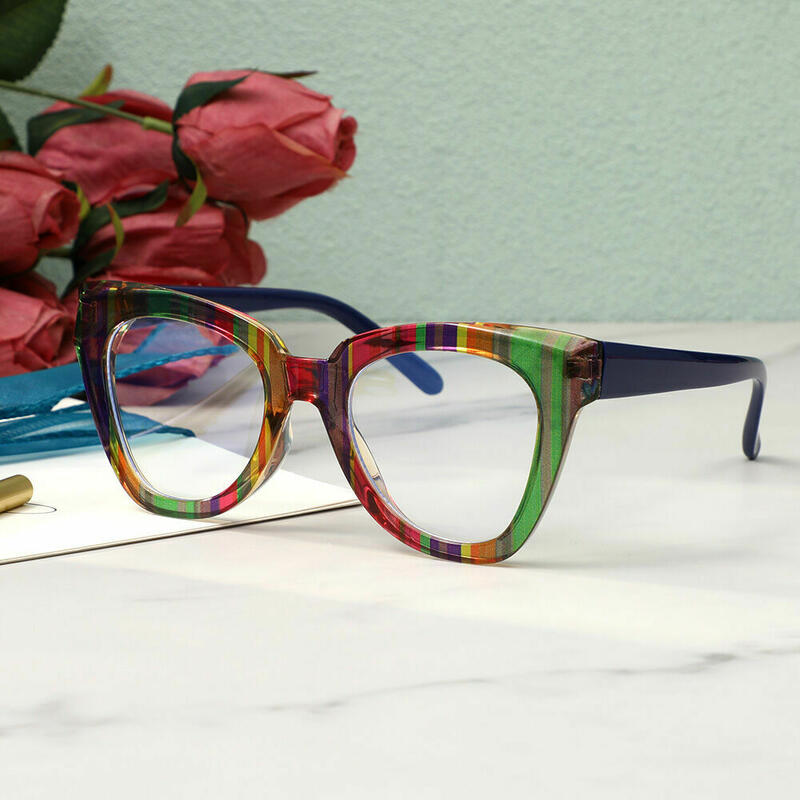 Kitty Cat Eye Grüne Brille