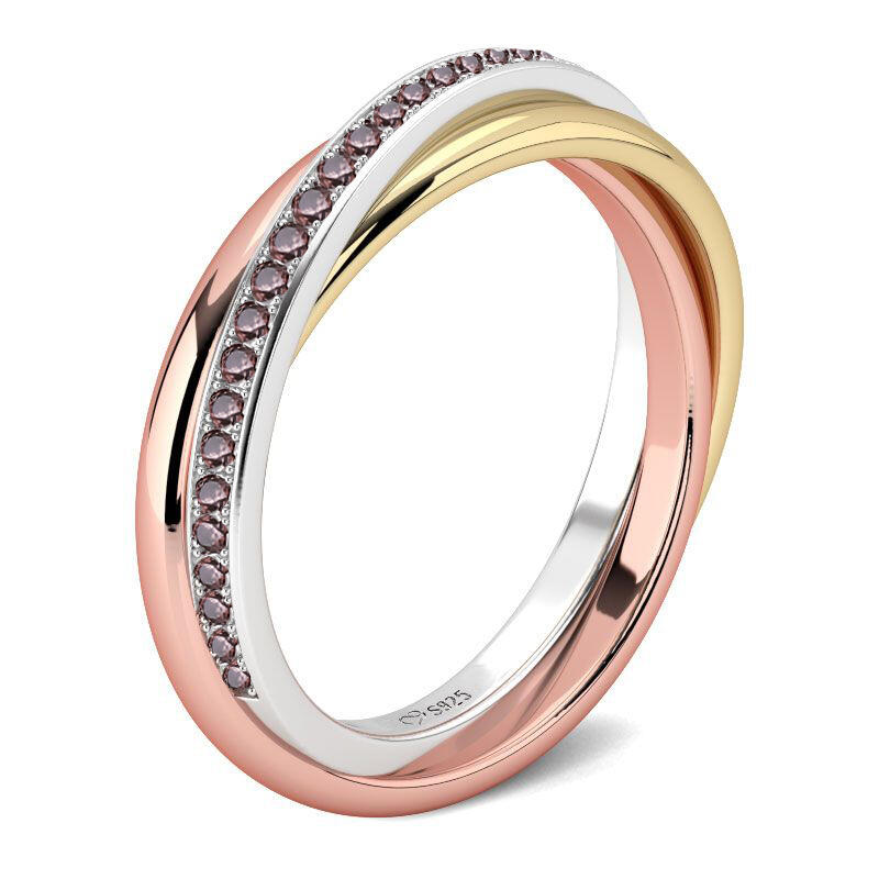 Jeulia 3色 シルバー レディース リング