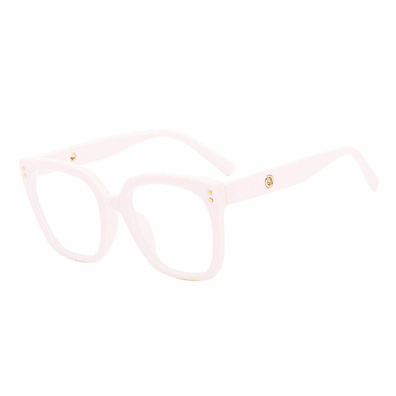 Trog Square White Glasses