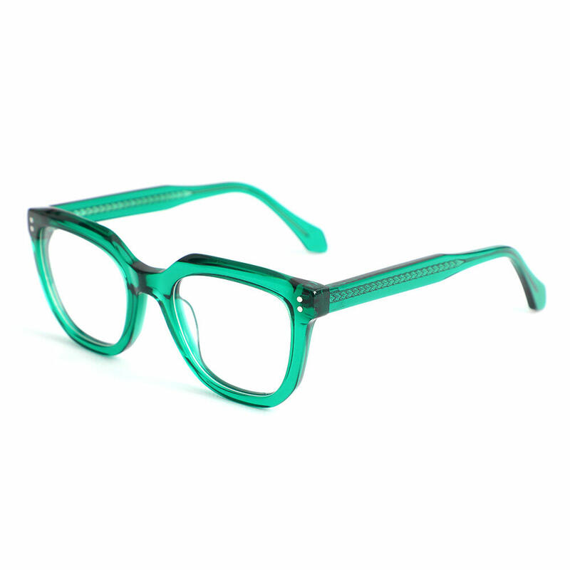 Gustave Quadratische Grüne Brille