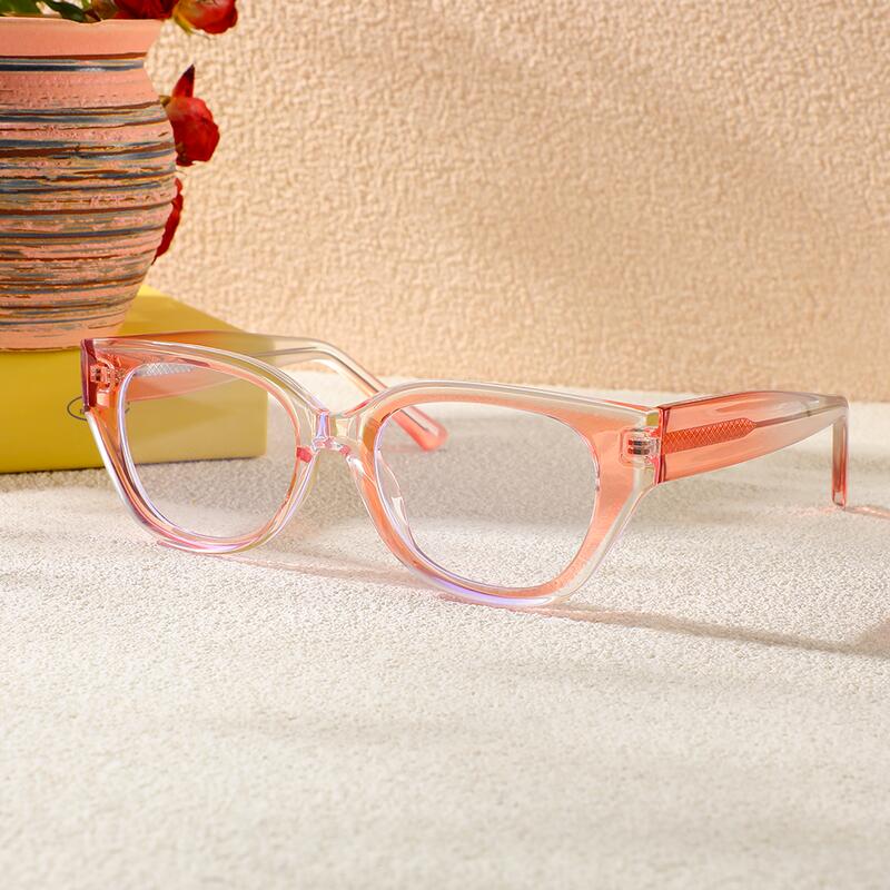 Daisy Cat Eye Rosa Brille