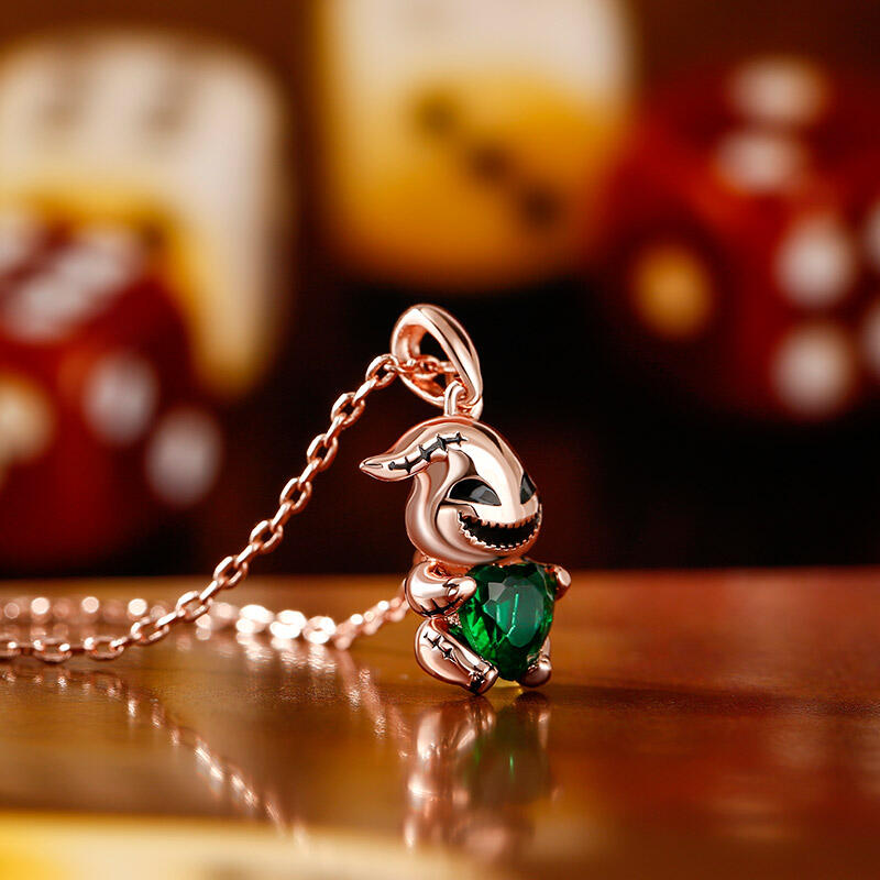 Jeulia Hug Me "The King of Bug Day" Heart Cut Sterling Silver Necklace