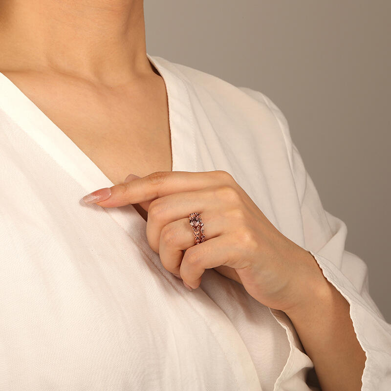 "My Muse" Round Cut 2pcs Bridal Set