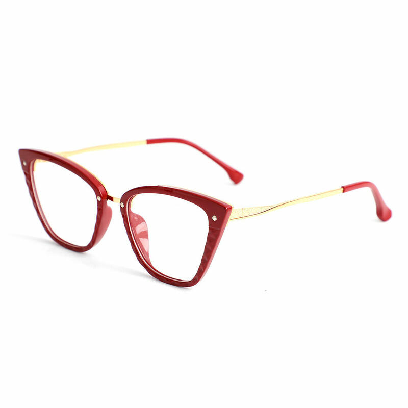Occhiali da Vista Daphne Cat Eye Rosso
