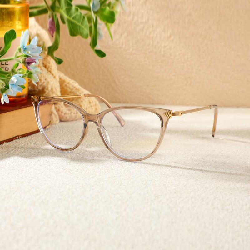 Lunettes de Vue Bray Cat Eye Champagne 