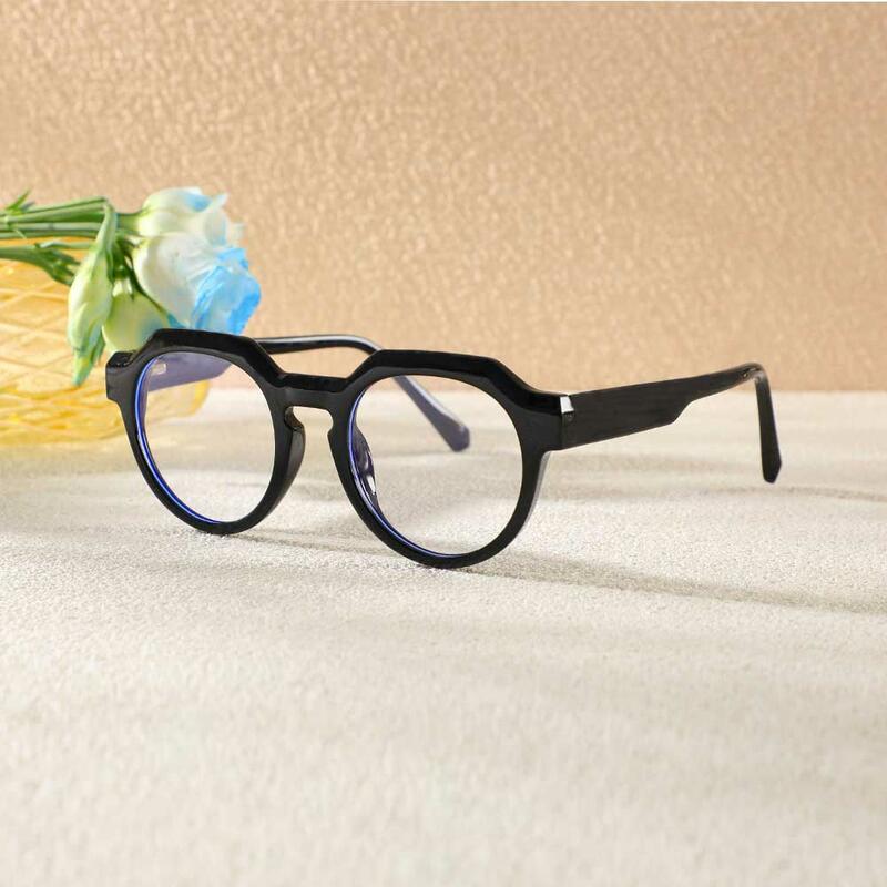 Occhiali da Vista Stuar Rotondi Neri