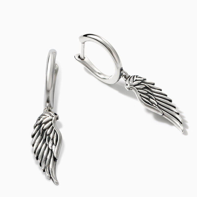 Jeulia "Fly With Me" Wing Sterling Silver Earrings