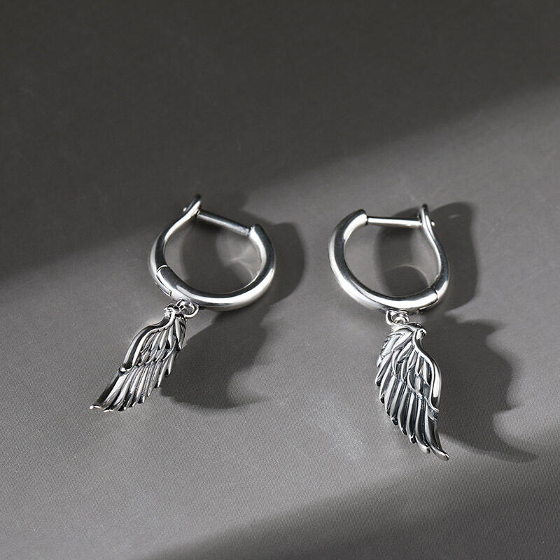 Jeulia "Fly With Me" Wing Sterling Silver Earrings