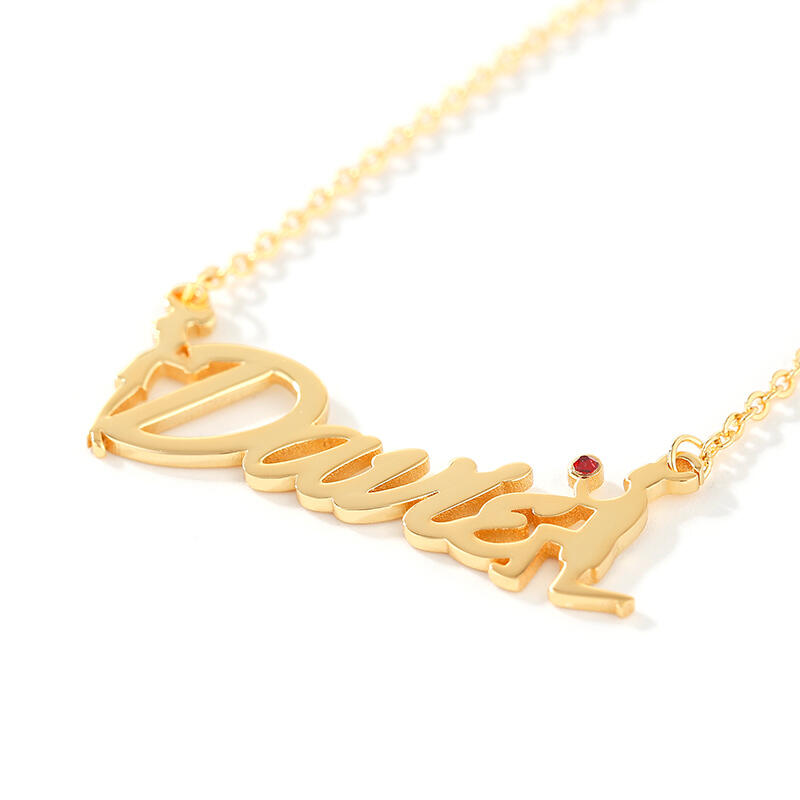 Jeulia "Will You Marry Me" Personalized Sterling Silver Name Necklace