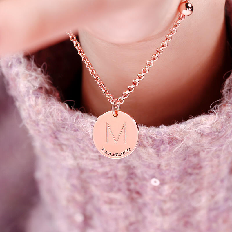 Jeulia Heart Initial Personalized Sterling Silver Bracelet