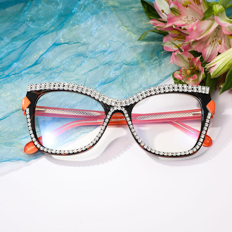 Bartel Cat Eye Orange Glasses