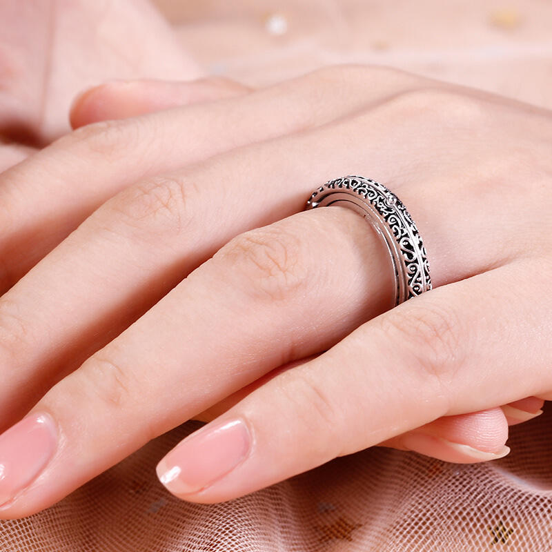 Jeulia Astronomical Sphere Sterling Silver Ring (With A Free Chain)